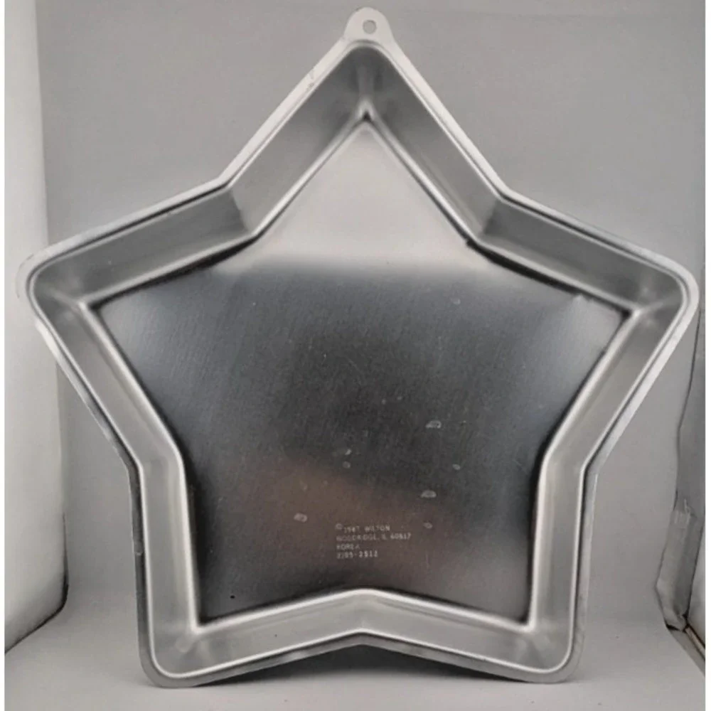 Wilton never baked Star Aluminum Cake Pan 1987 Vintage #2105 - 2512